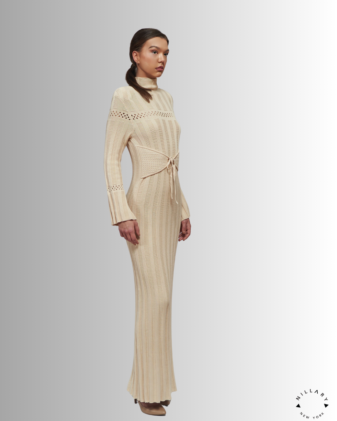 PKF Lunaria Organic Cotton Pleated Knitwear