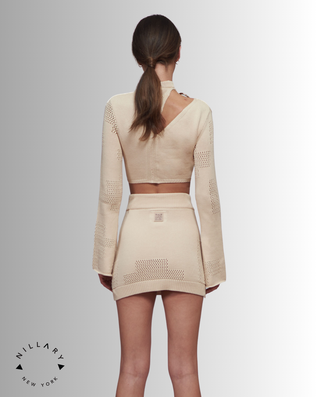 PKF Gildara Organic Cotton Knit Mesh Two-Piece Set