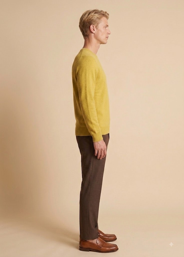 Primakind Men's V-Neck Knit Sweater