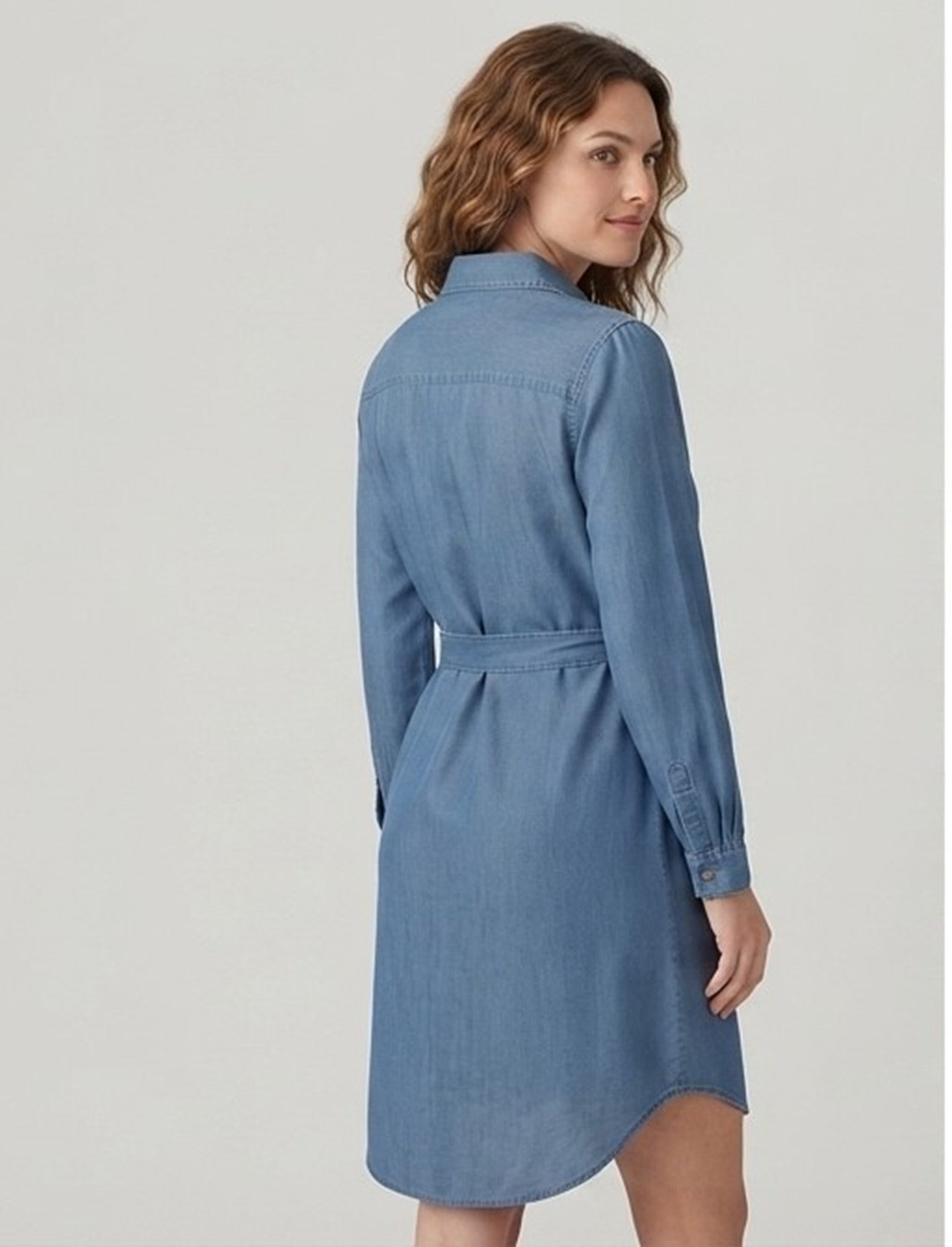 Primakind Denim Look Casual Mini Dress