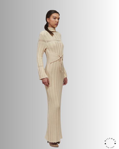 PKF Lunaria Organic Cotton Pleated Knitwear