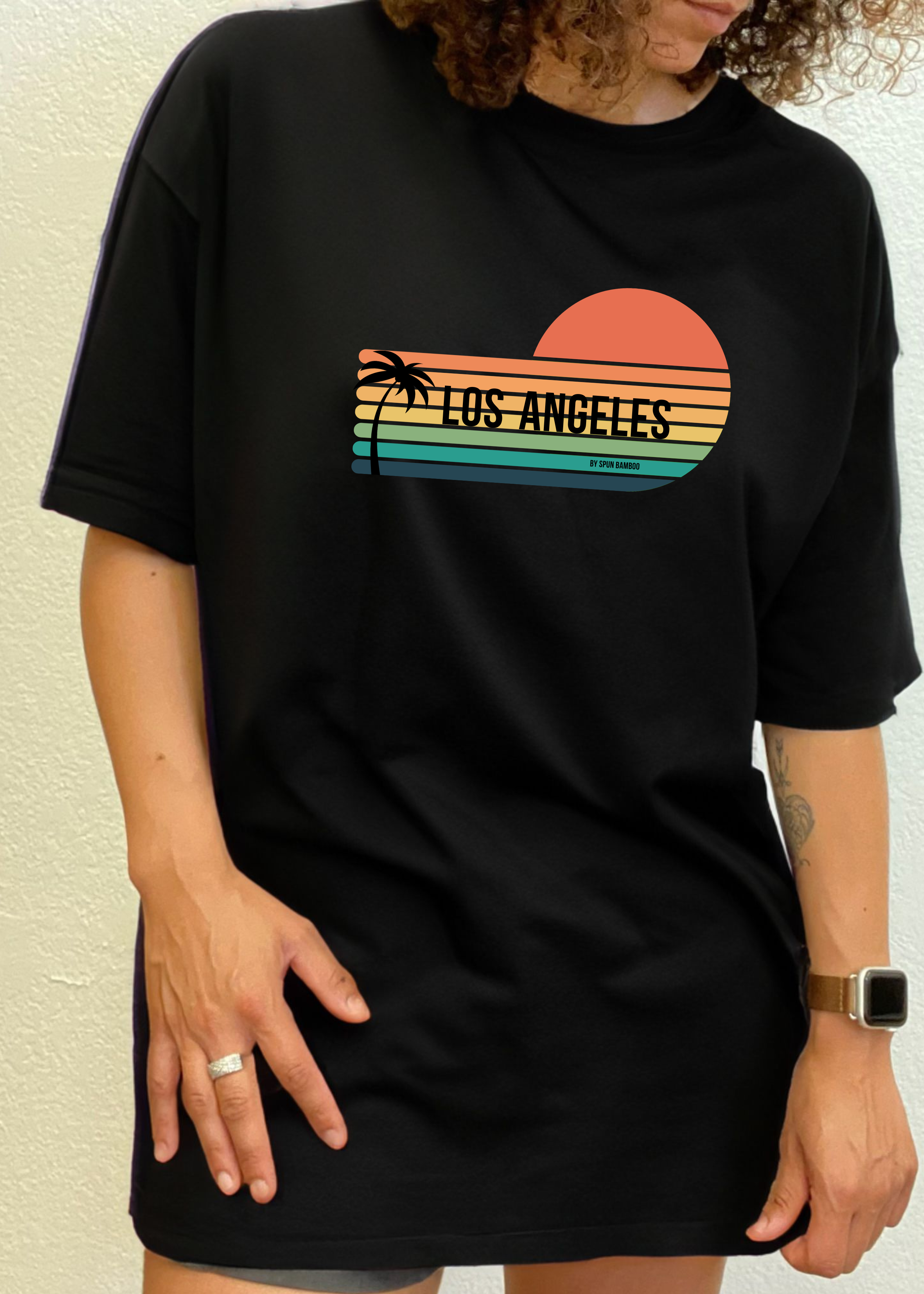 Primakind Los Angeles Spun Bamboo Unisex Bamboo Viscose/Organic Cotton Graphic T-Shirt
