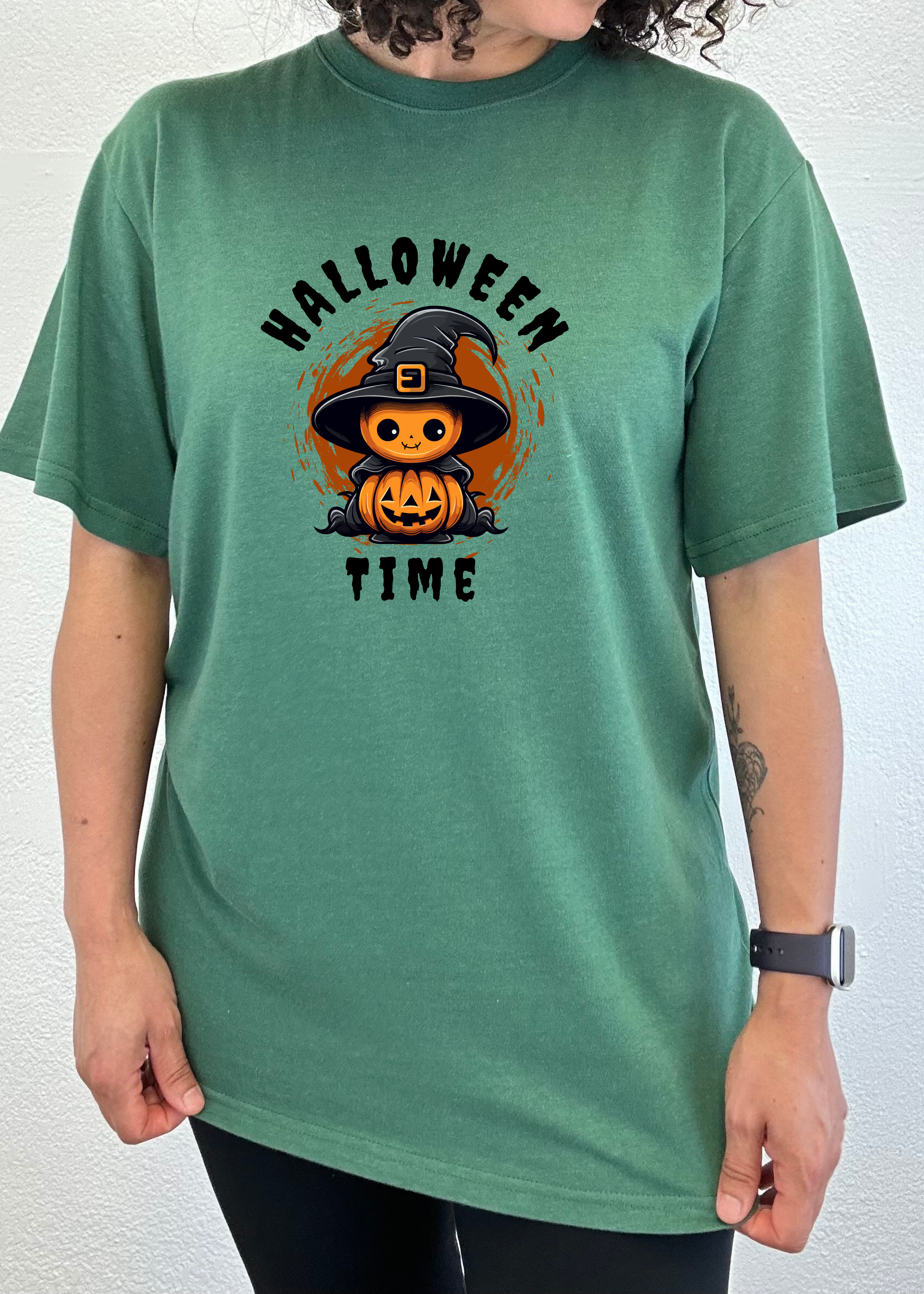 Primakind Halloween Time Unisex Bamboo Viscose/Organic Cotton Short Sleeve Graphic T-Shirt