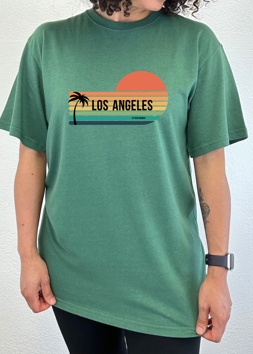 Primakind Los Angeles Spun Bamboo Unisex Bamboo Viscose/Organic Cotton Graphic T-Shirt