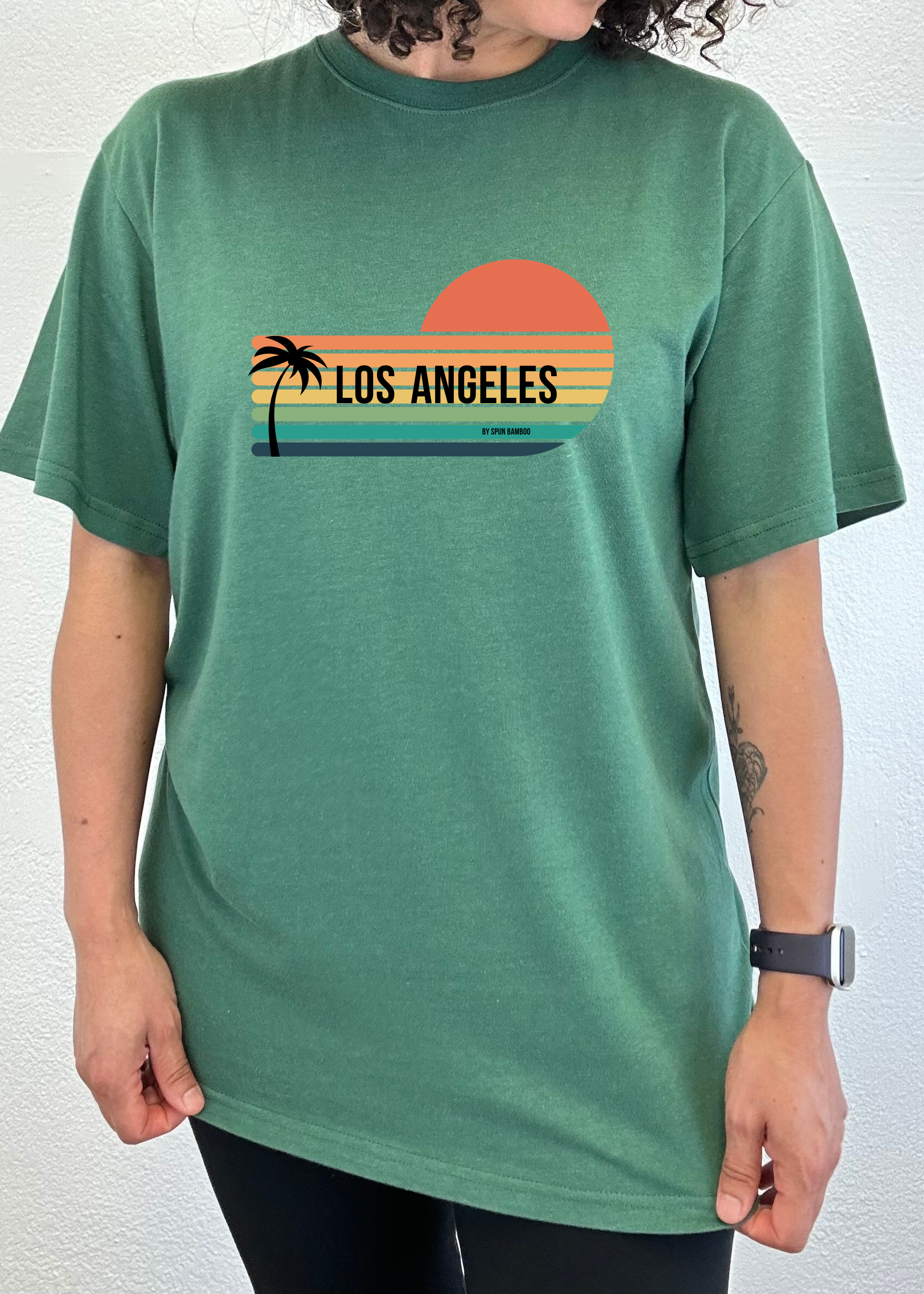 Primakind Los Angeles Spun Bamboo Unisex Bamboo Viscose/Organic Cotton Graphic T-Shirt