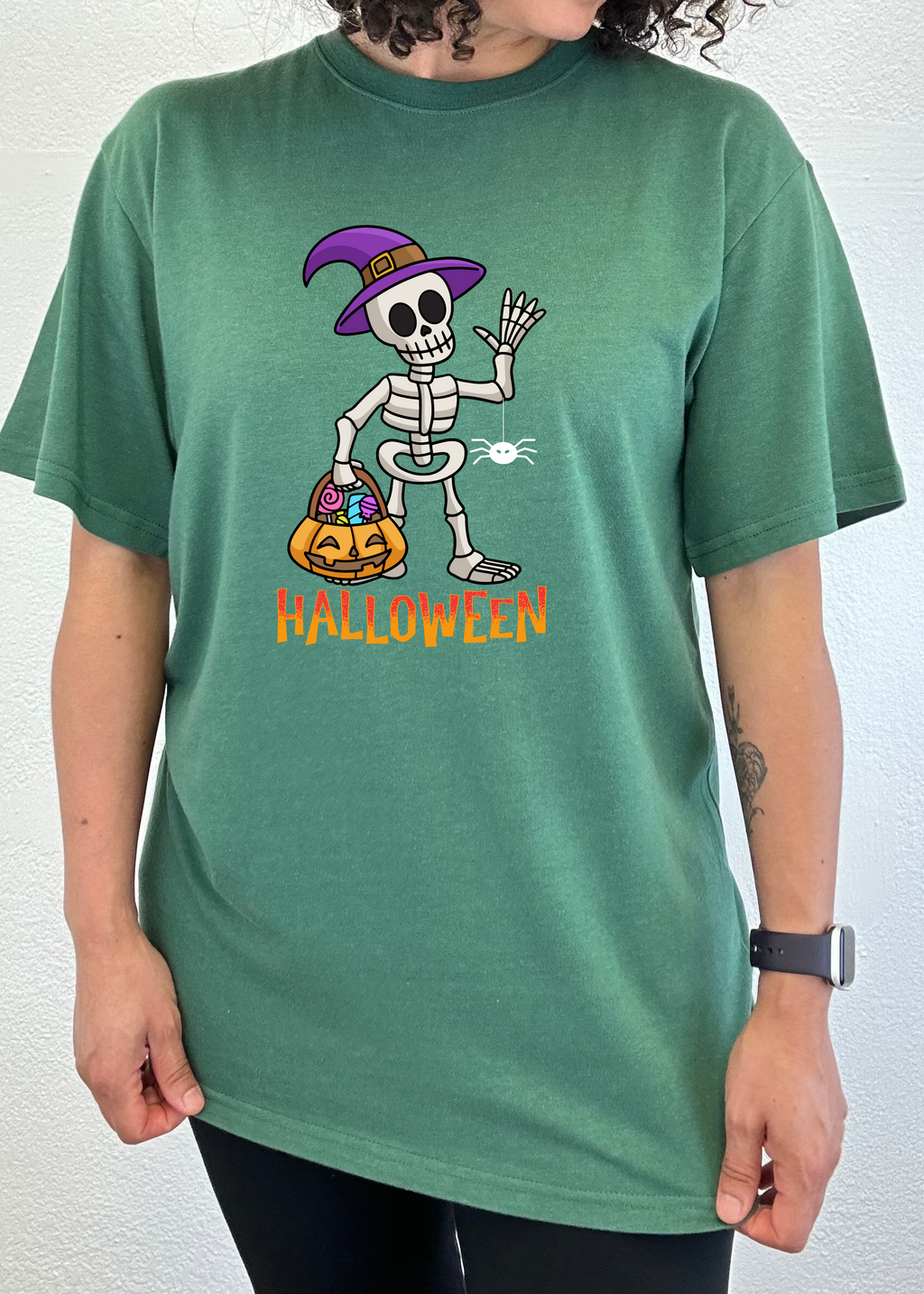 Primakind Happy Halloween Unisex Bamboo Viscose/Organic Cotton Graphic T-Shirt
