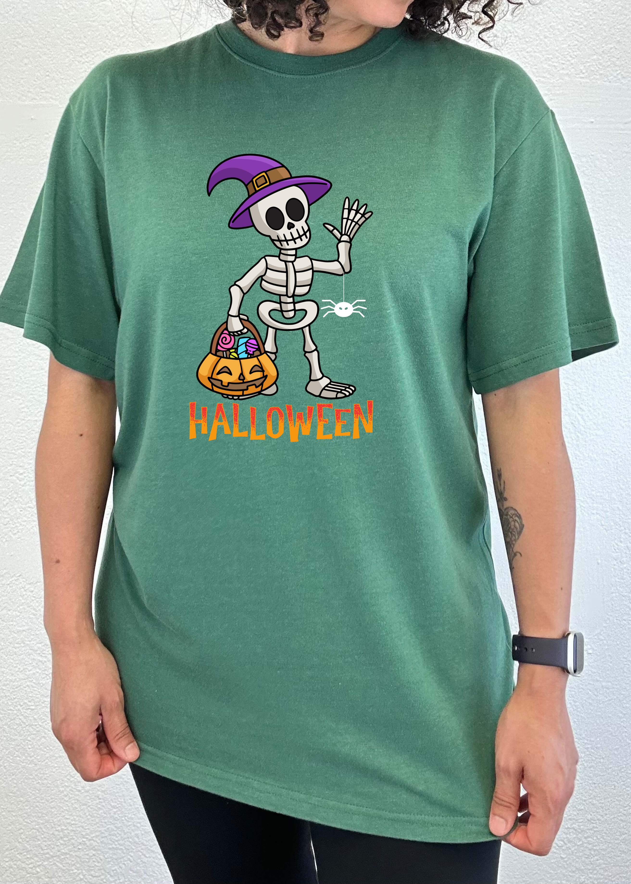 Primakind Happy Halloween Unisex Bamboo Viscose/Organic Cotton Graphic T-Shirt