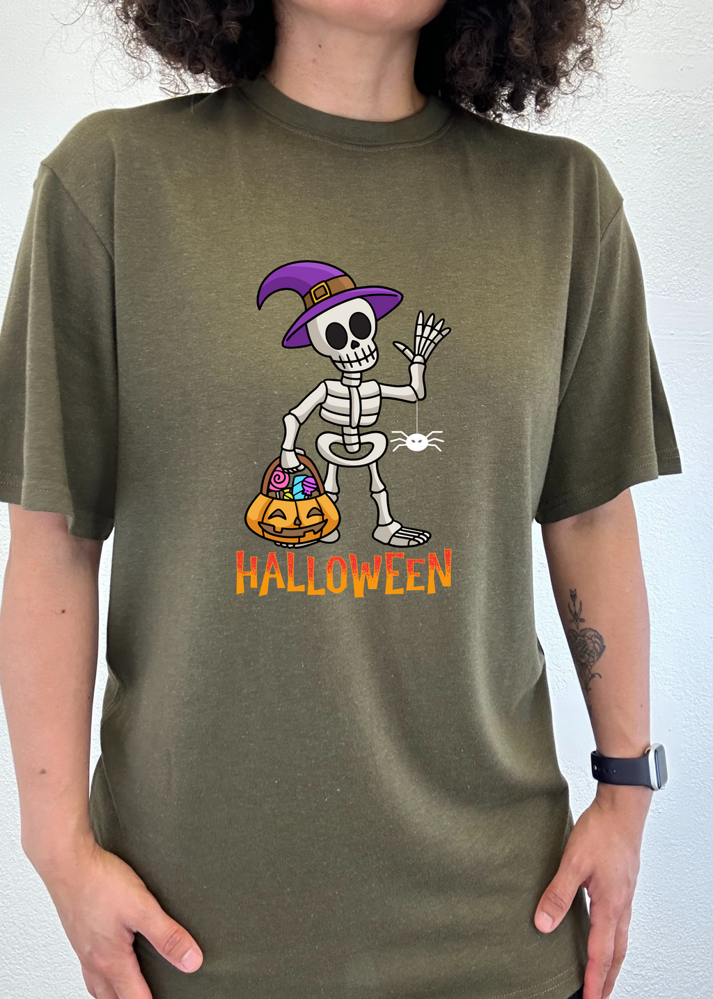 Primakind Happy Halloween Unisex Bamboo Viscose/Organic Cotton Graphic T-Shirt