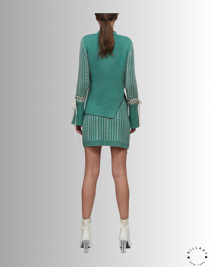 PKF Mirella Organic Cotton Cable Knit Two-Piece Set