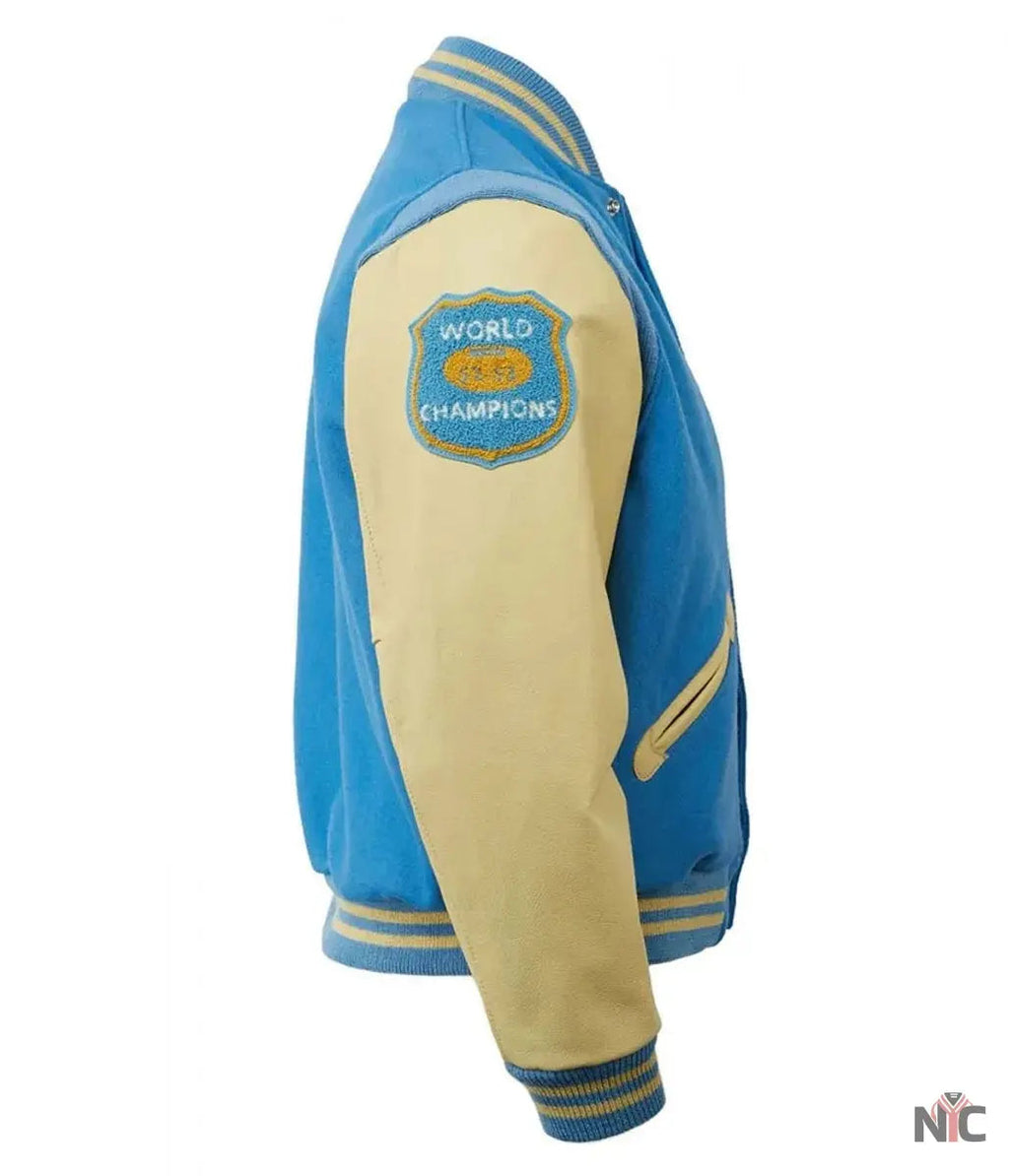 1952 Detroit Lions Cream and Blue Jacket