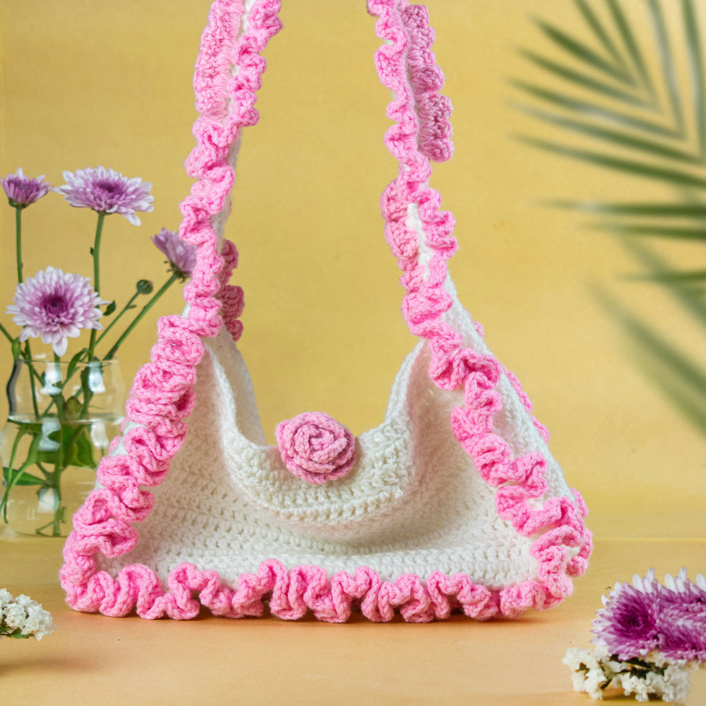 Flora Crochet Handbag – Nature-Inspired Handmade Beauty