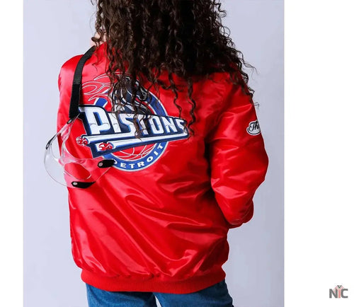 20th Anniversary Detroit Pistons Red Jacket