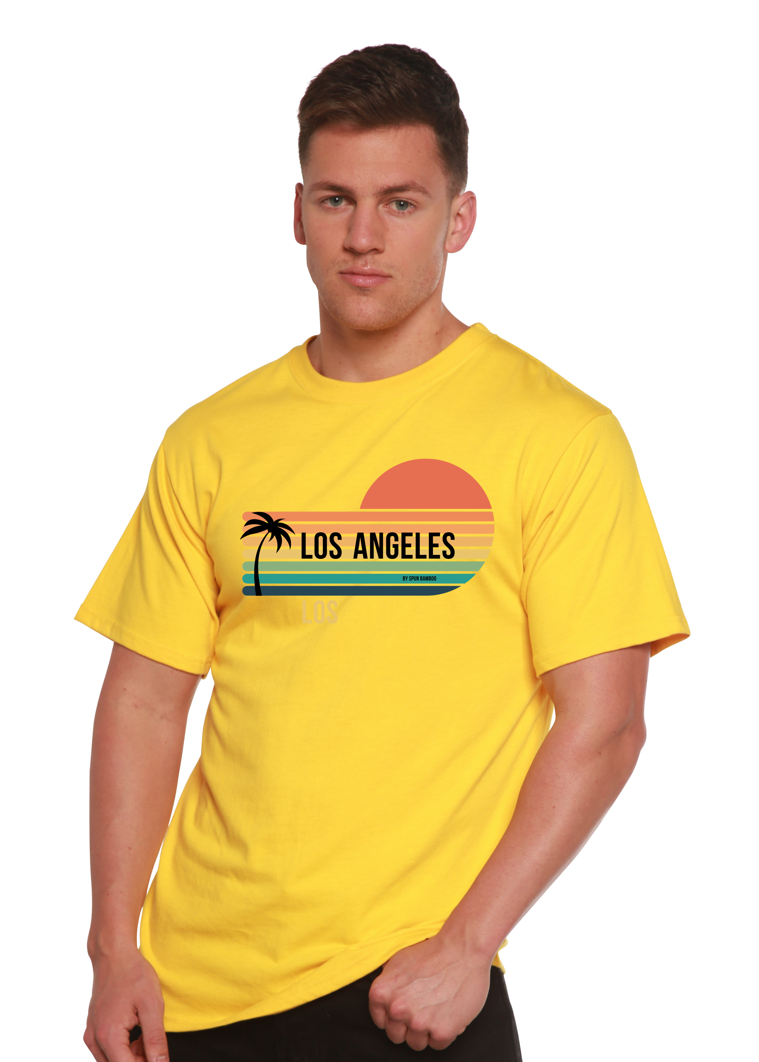 Primakind Los Angeles Spun Bamboo Unisex Bamboo Viscose/Organic Cotton Graphic T-Shirt