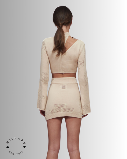 PKF Gildara Organic Cotton Knit Mesh Two-Piece Set