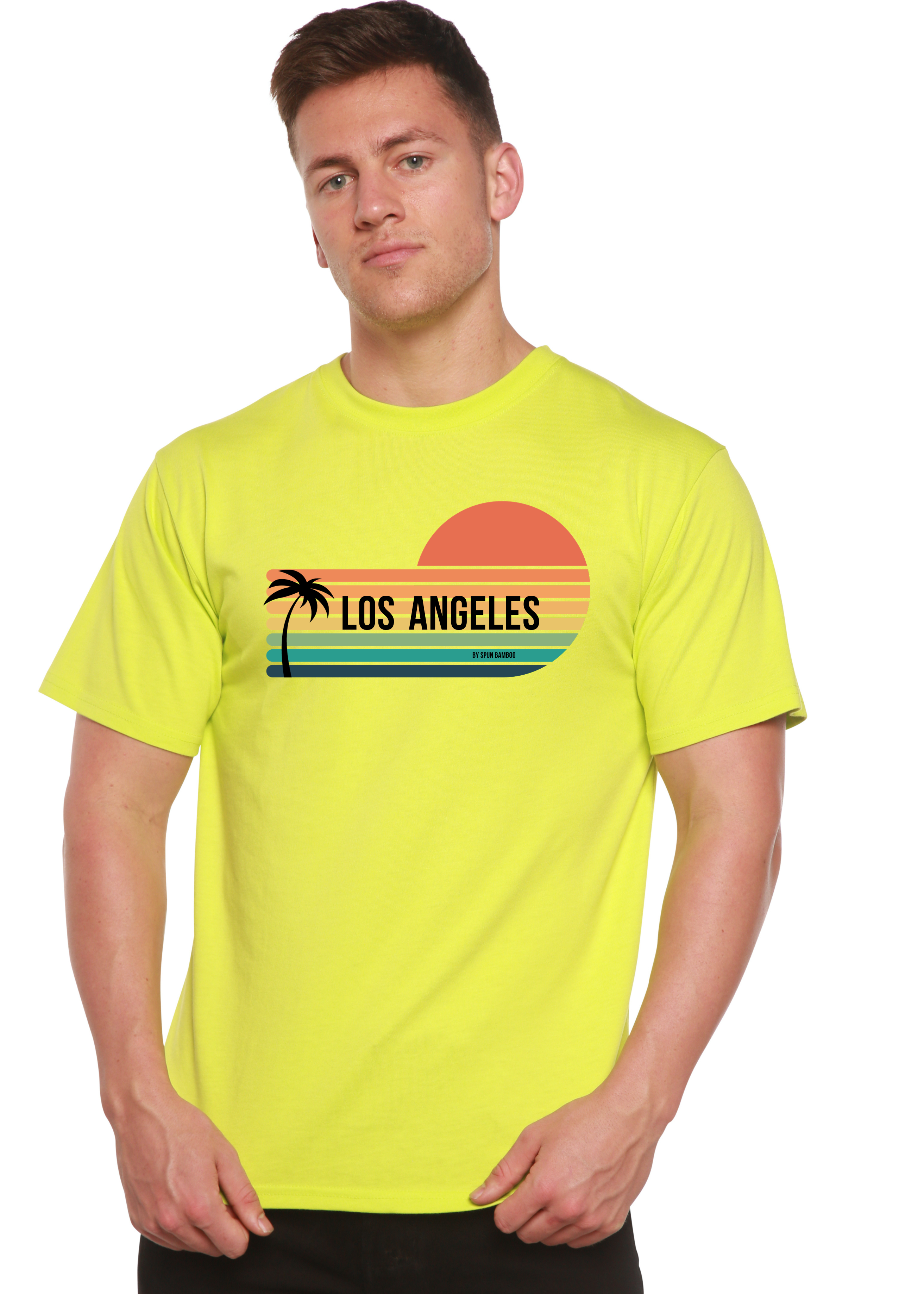 Primakind Los Angeles Spun Bamboo Unisex Bamboo Viscose/Organic Cotton Graphic T-Shirt