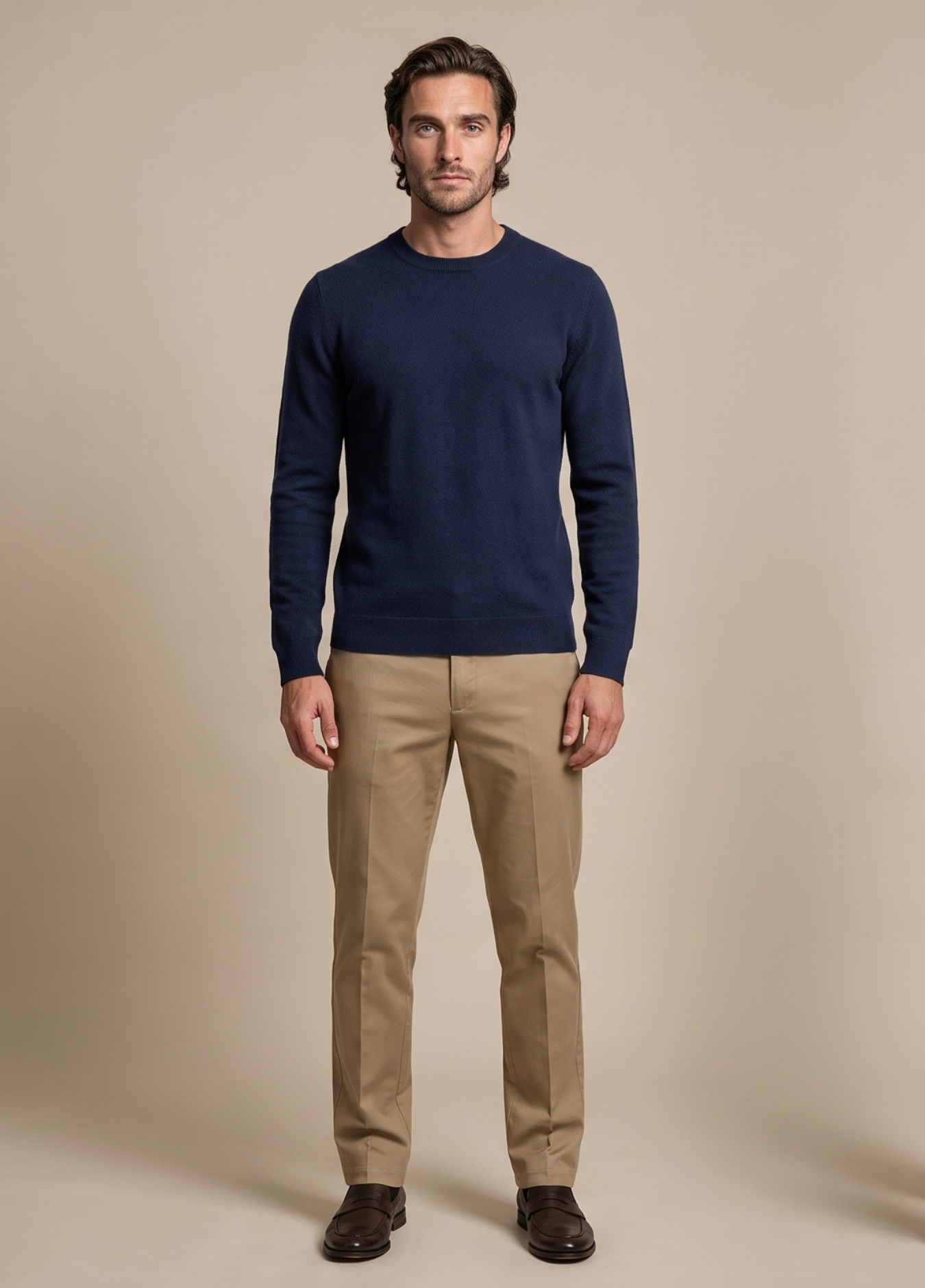 Primakind Men's Crewneck Knit Sweater