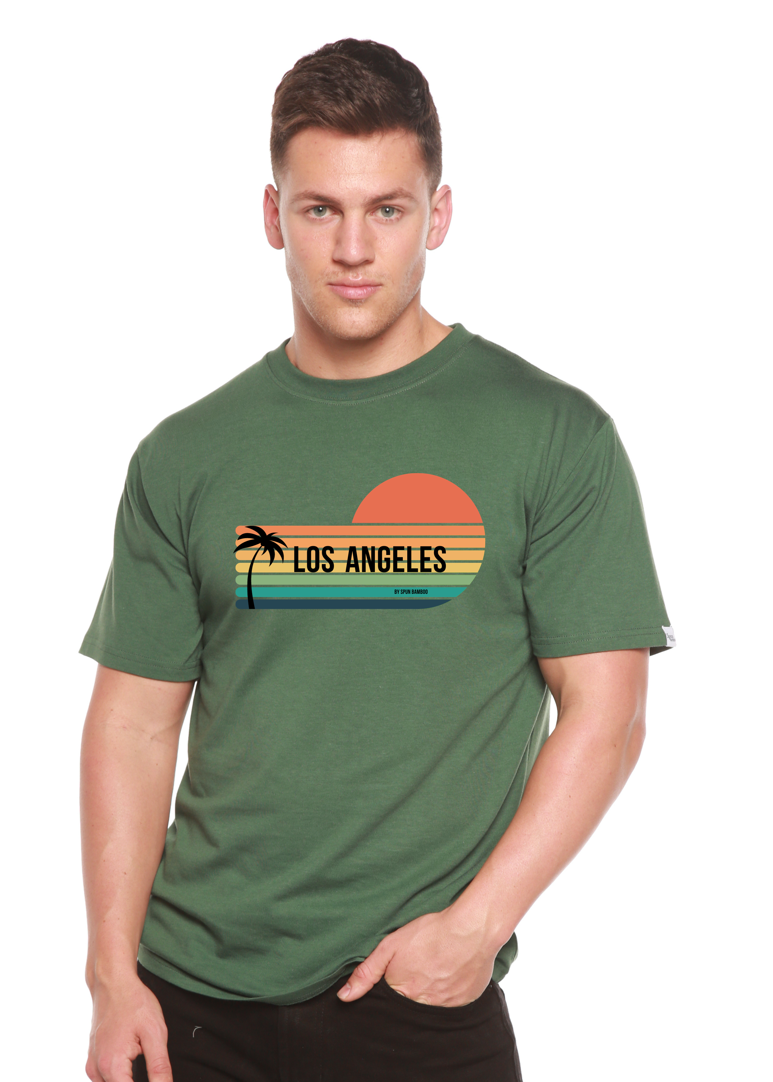 Primakind Los Angeles Spun Bamboo Unisex Bamboo Viscose/Organic Cotton Graphic T-Shirt