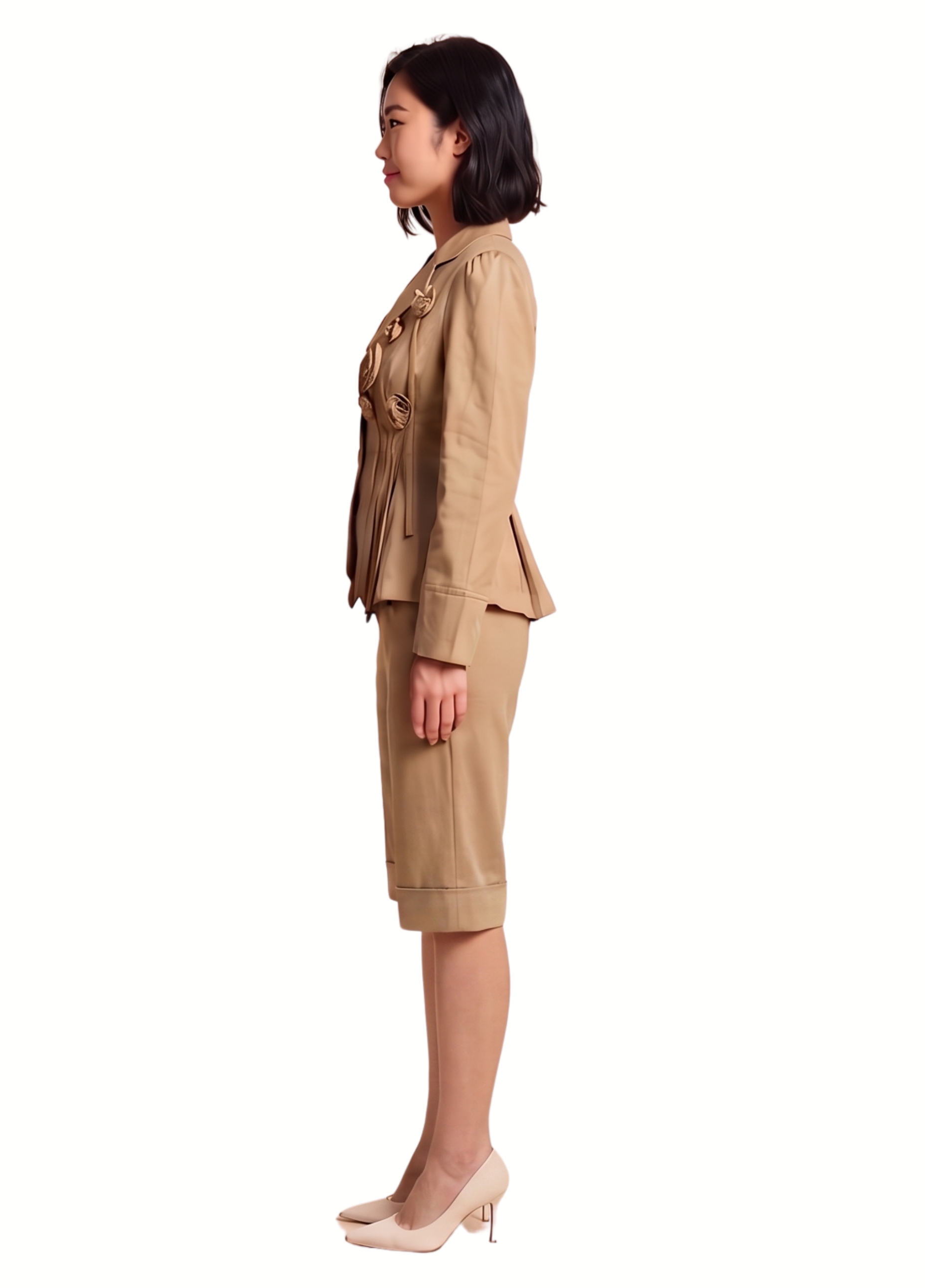 Primakind Women's Floral Tailored Blazer & Bermuda Shorts Set