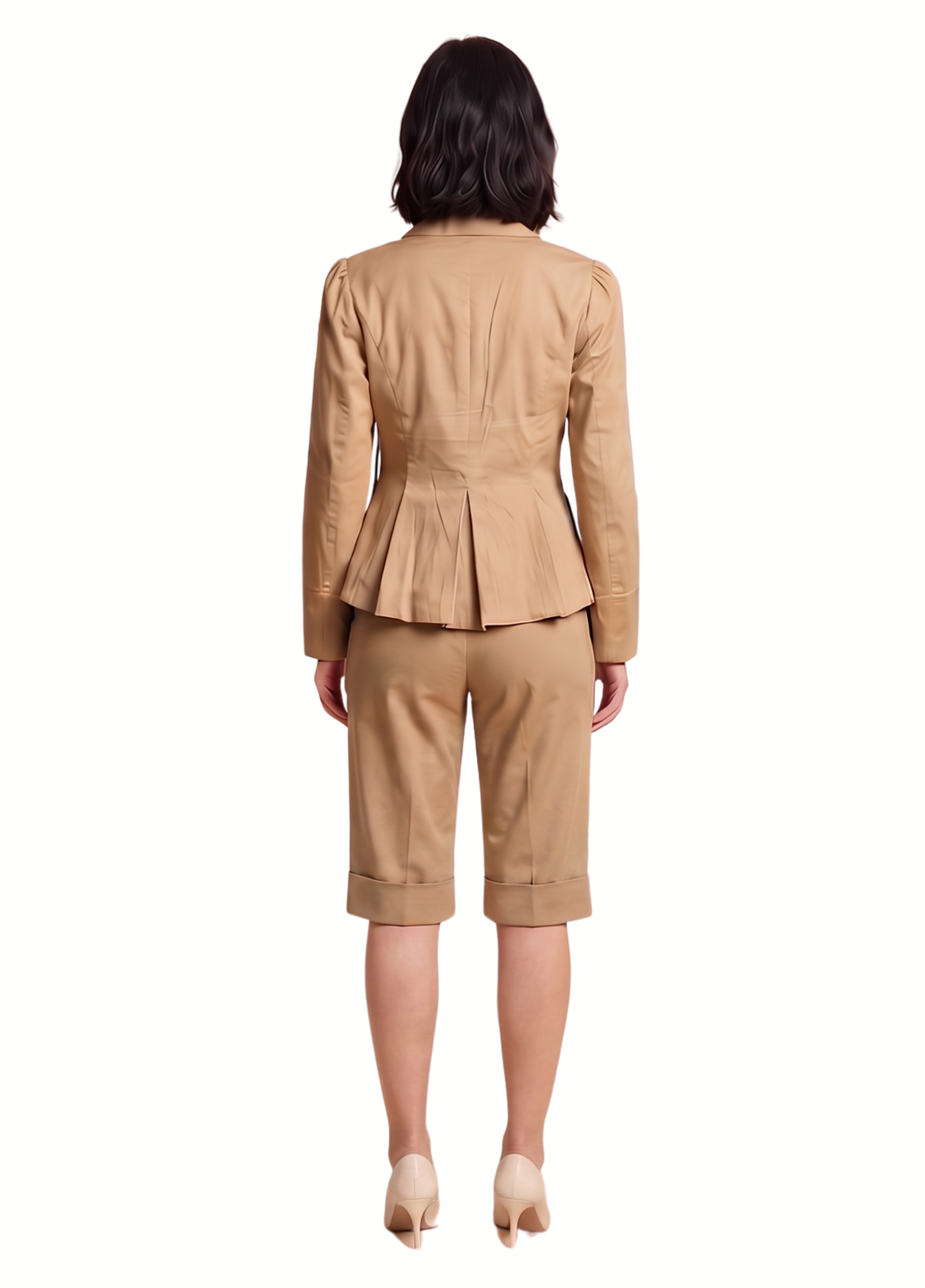 Primakind Women's Floral Tailored Blazer & Bermuda Shorts Set