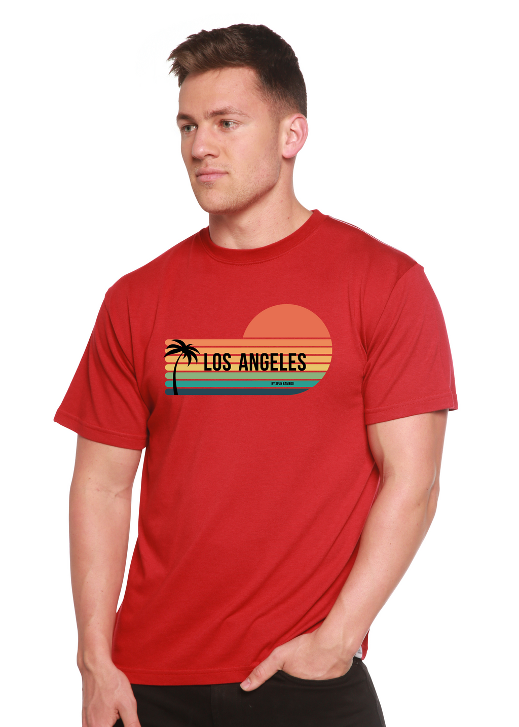 Primakind Los Angeles Spun Bamboo Unisex Bamboo Viscose/Organic Cotton Graphic T-Shirt