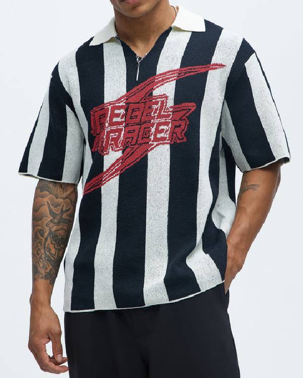 Love Island Beyond the Villa Kordell Beckham Striped Shirt