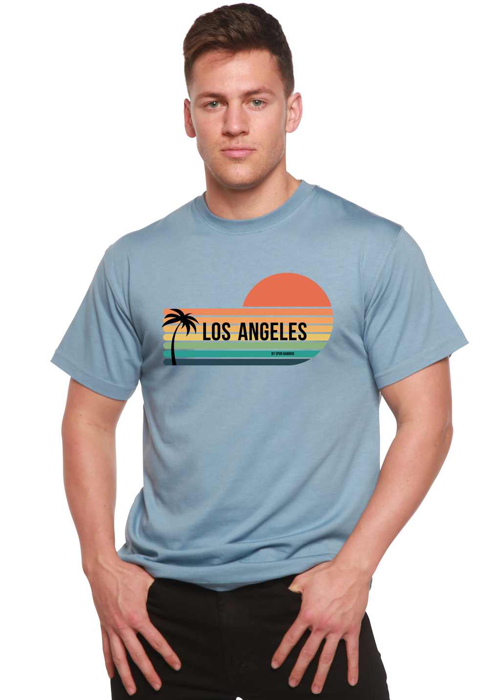 Primakind Los Angeles Spun Bamboo Unisex Bamboo Viscose/Organic Cotton Graphic T-Shirt