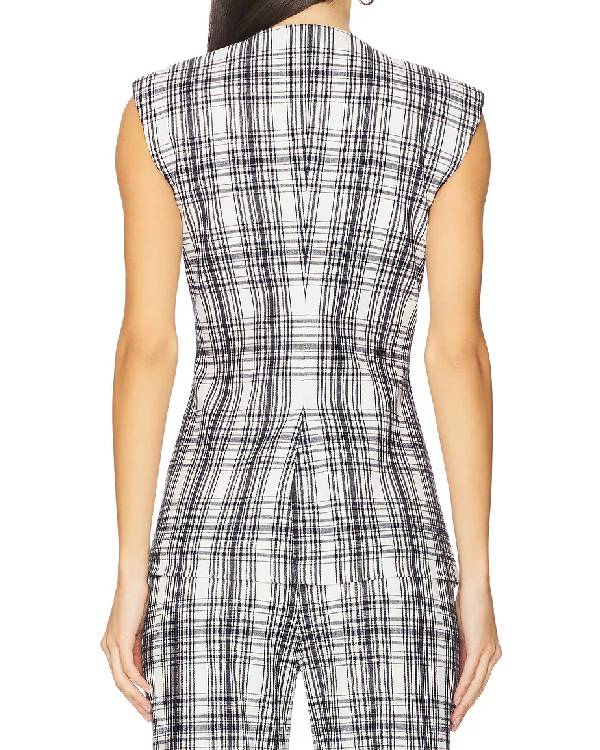 Only Murders in the Building Selena Gomez Plaid Vest
