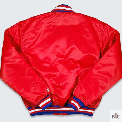 76ers Philadelphia Sixers Vintage Red Jacket