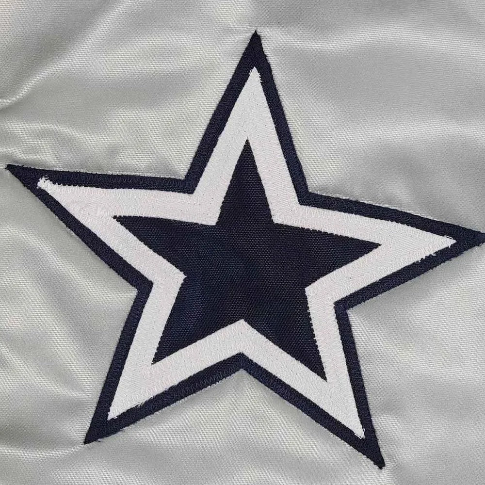 80’s Dallas Cowboys Silver Bomber Jacket