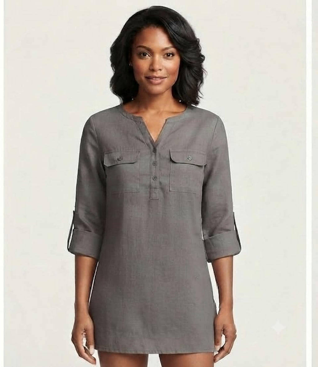 Primakind Women's Long Sleeve Shirt Dress