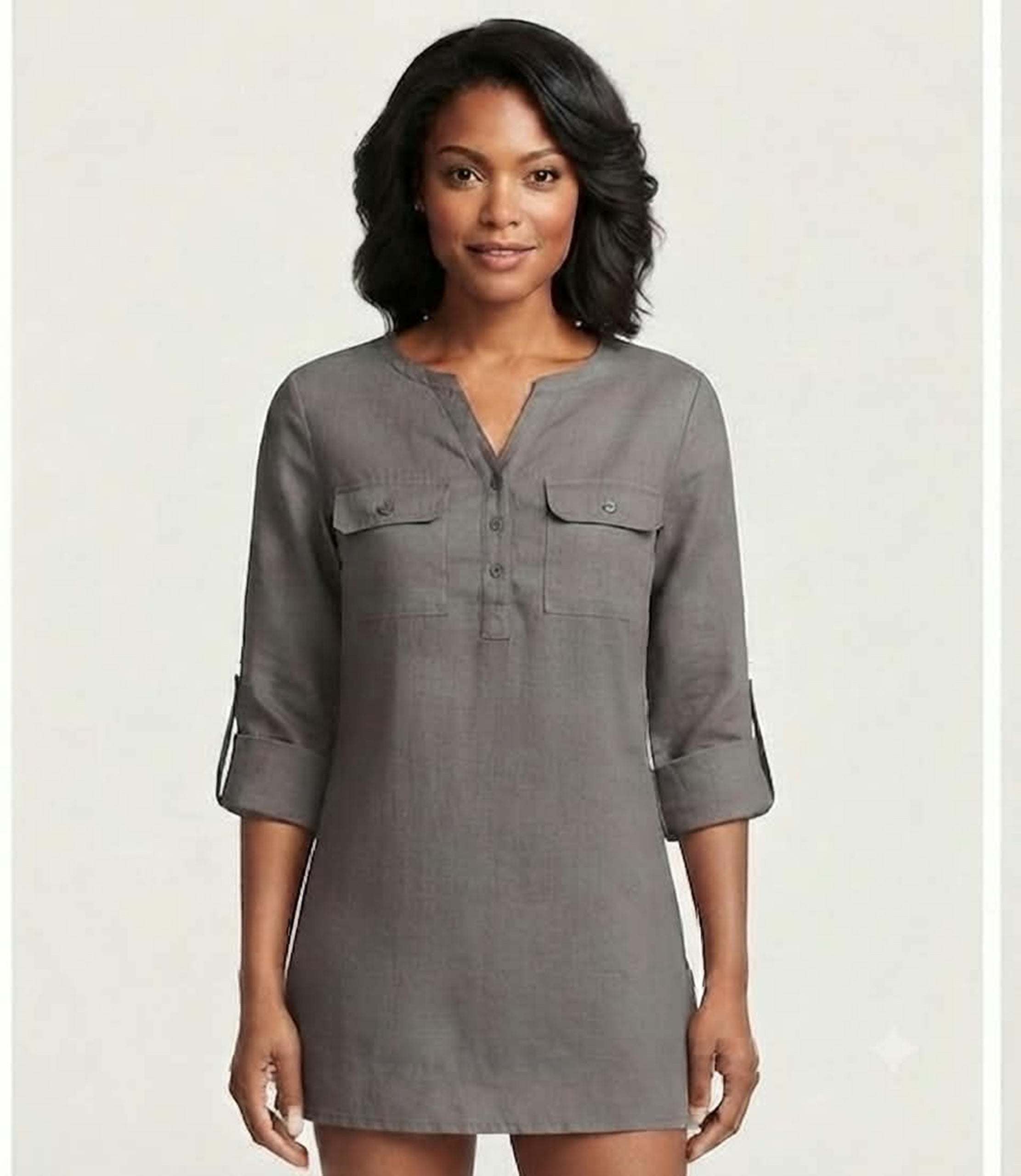 Primakind Women's Long Sleeve Shirt Dress