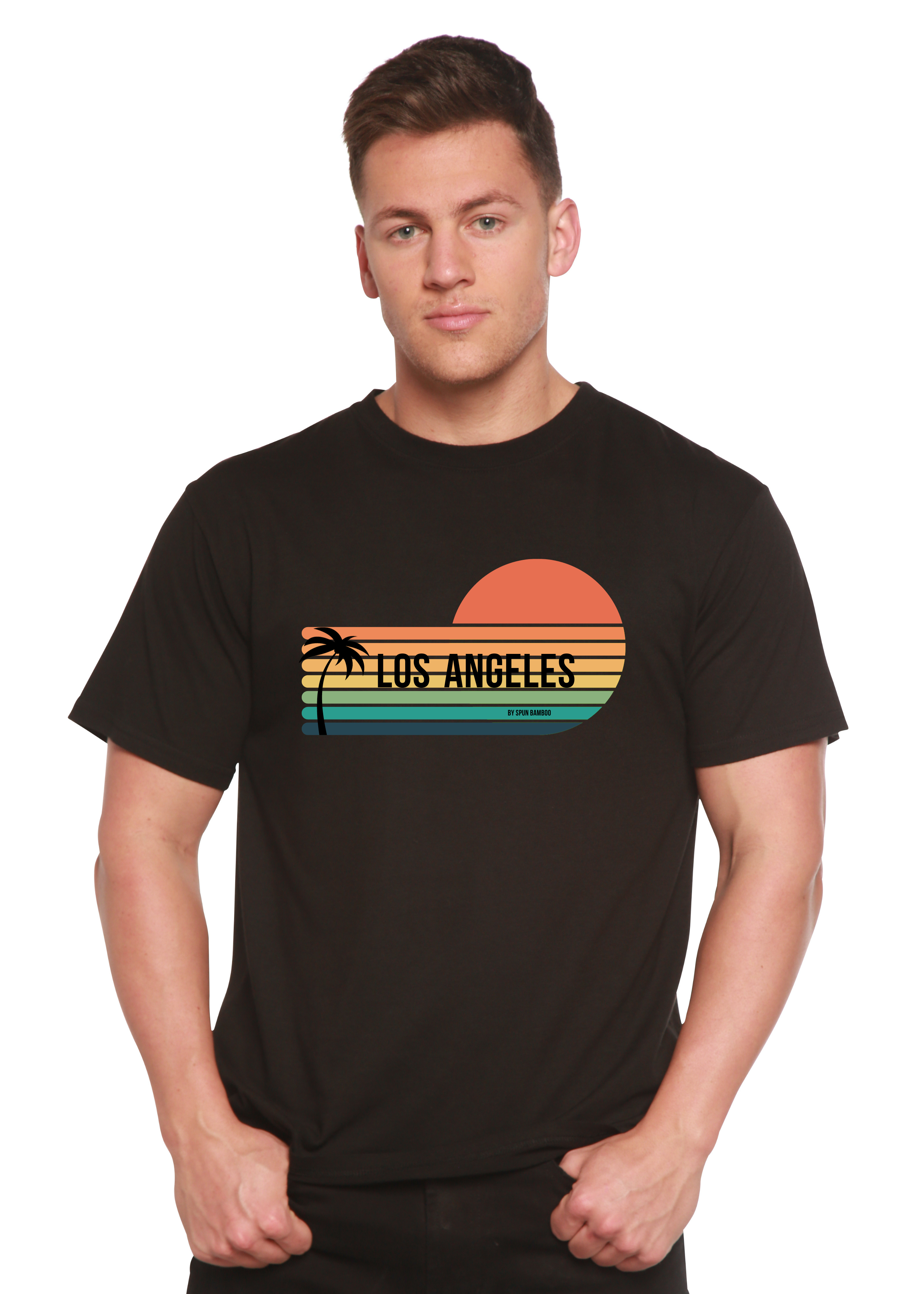 Primakind Los Angeles Spun Bamboo Unisex Bamboo Viscose/Organic Cotton Graphic T-Shirt