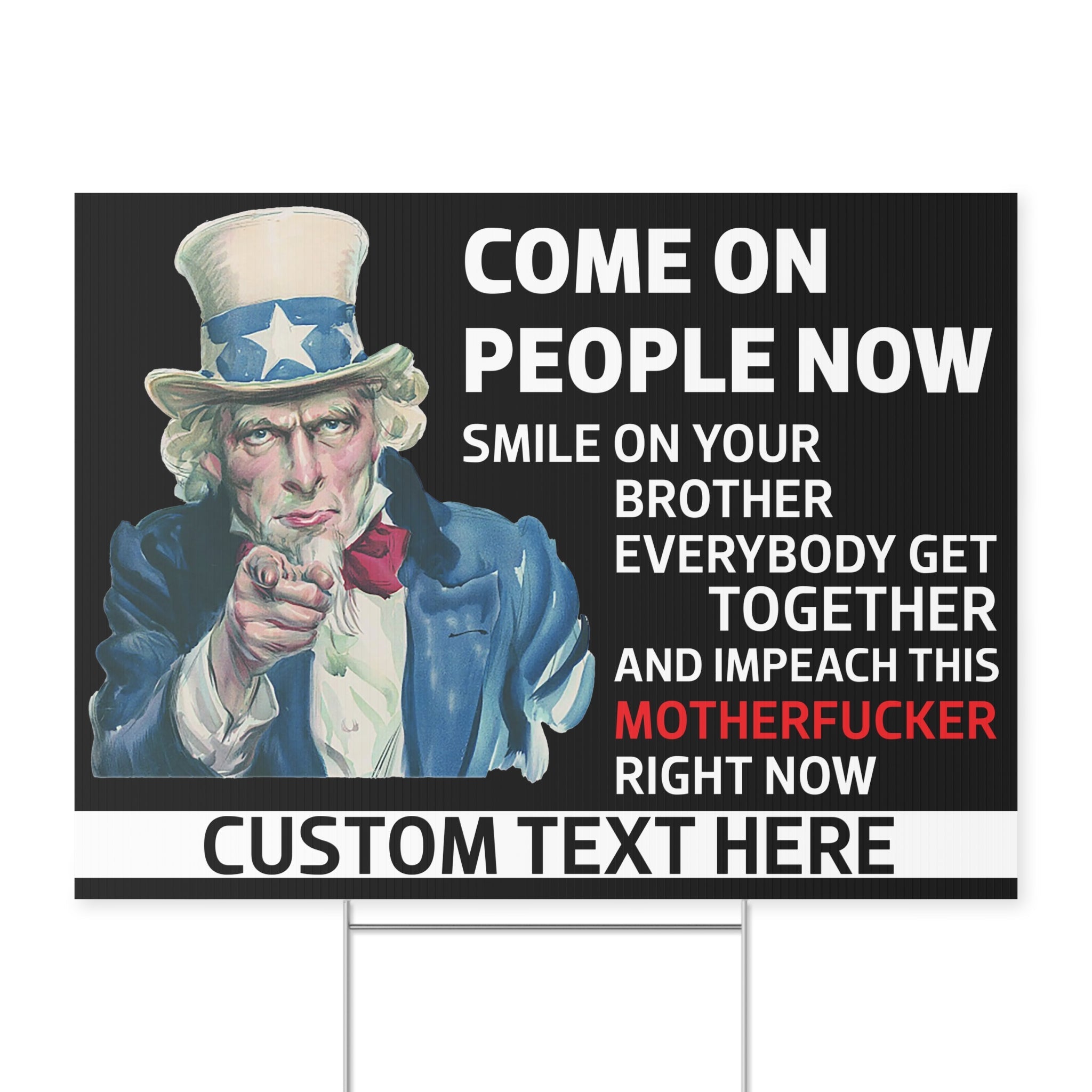 Impeach Trump Now Yard Sign – Personalized Anti Trump 8647 Political Lawn Display For Democrats And Anti MAGA Activists 682211