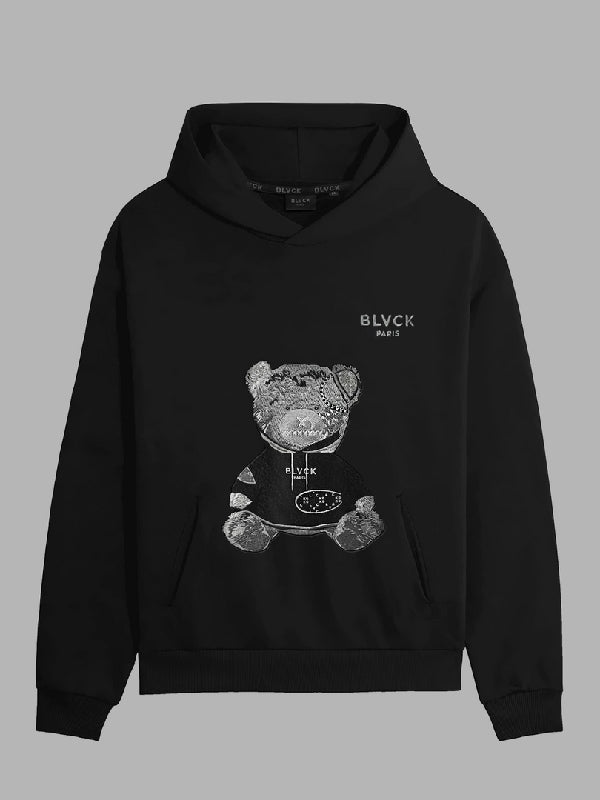 90 Day Diaries S8 Teddy Bear Black Hoodie
