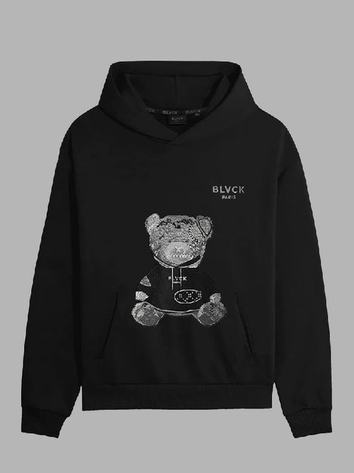 90 Day Diaries S8 Teddy Bear Black Hoodie