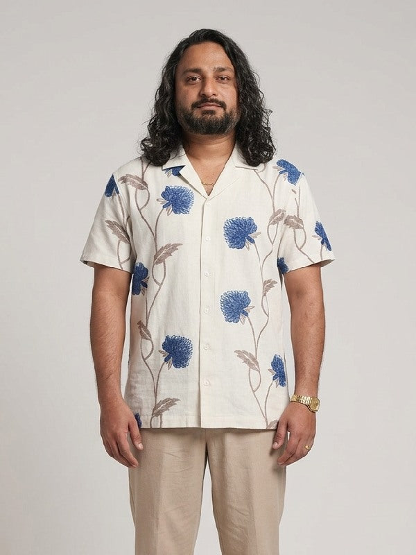 90 Day The Last Resort S3 White Floral Shirt