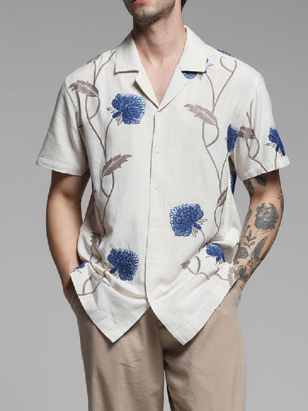 90 Day The Last Resort S3 White Floral Shirt