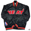 90s Miami Heat Satin Black Jacket
