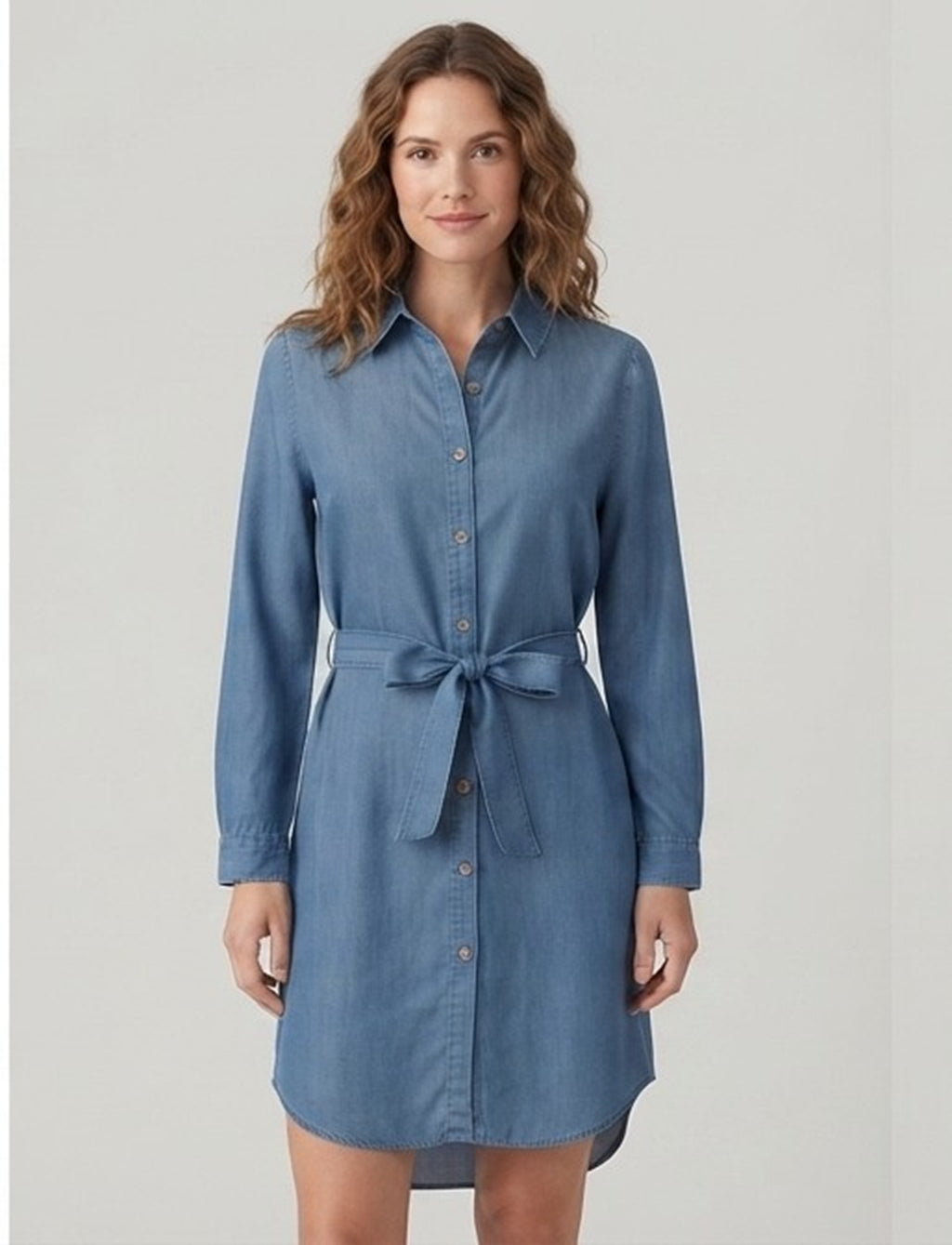 Primakind Denim Look Casual Mini Dress