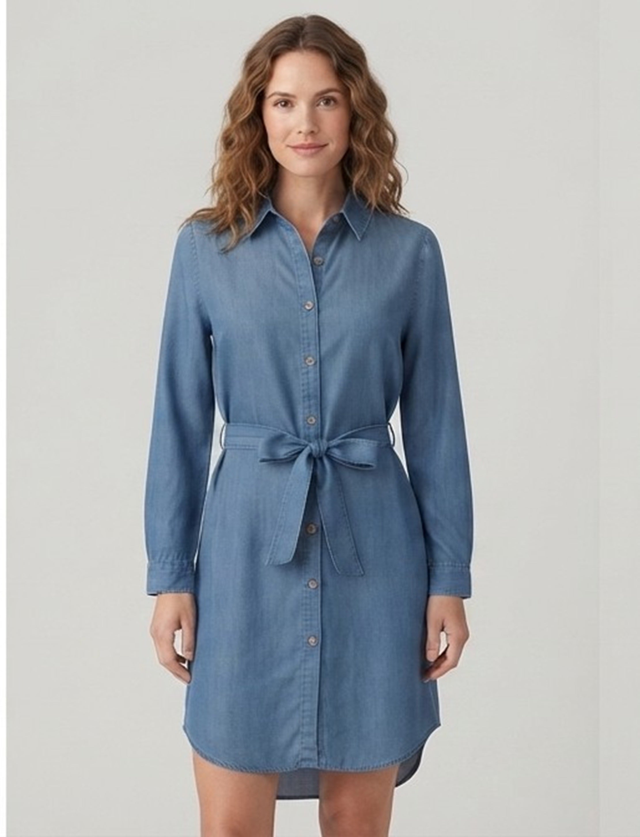 Primakind Denim Look Casual Mini Dress