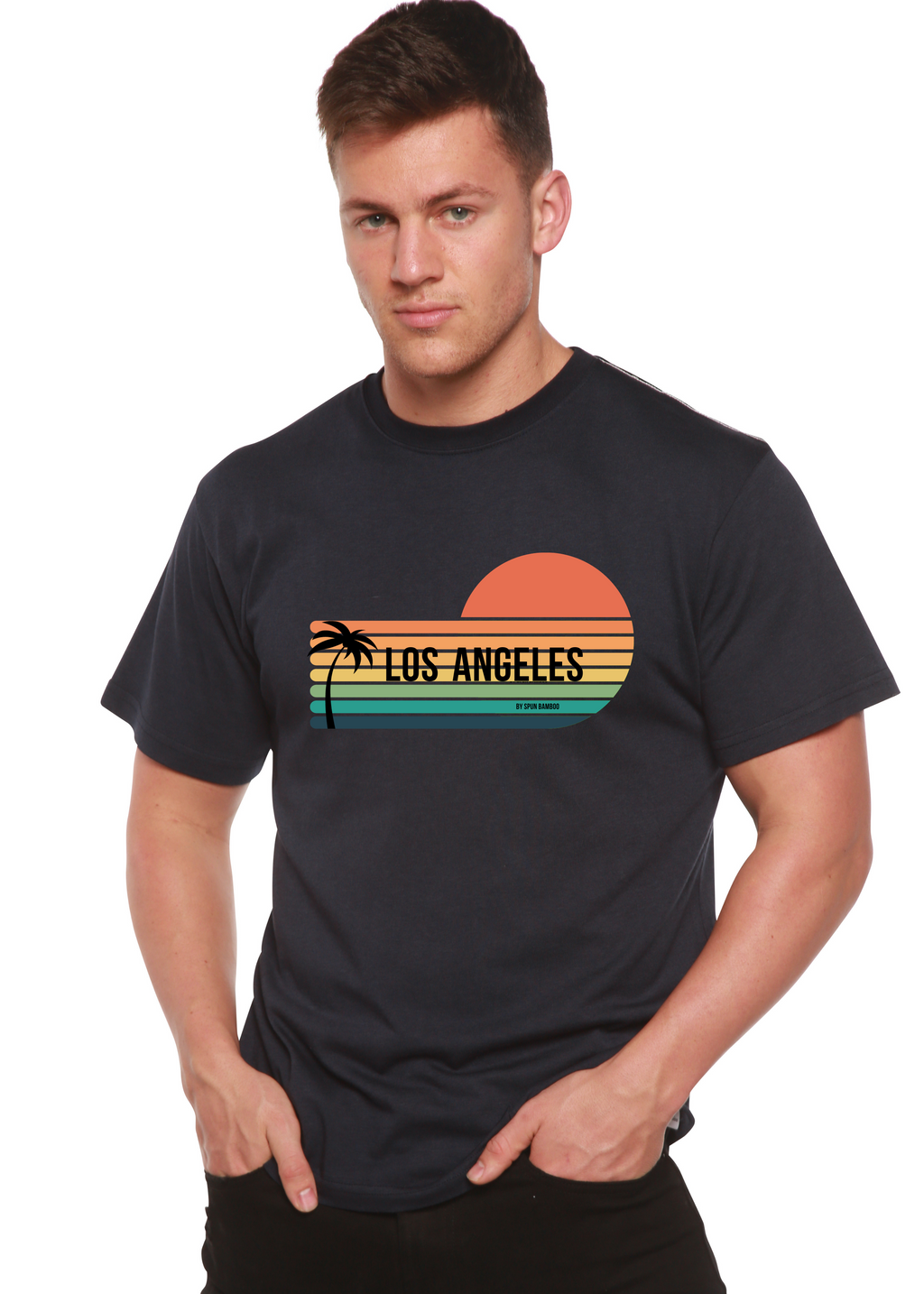 Primakind Los Angeles Spun Bamboo Unisex Bamboo Viscose/Organic Cotton Graphic T-Shirt