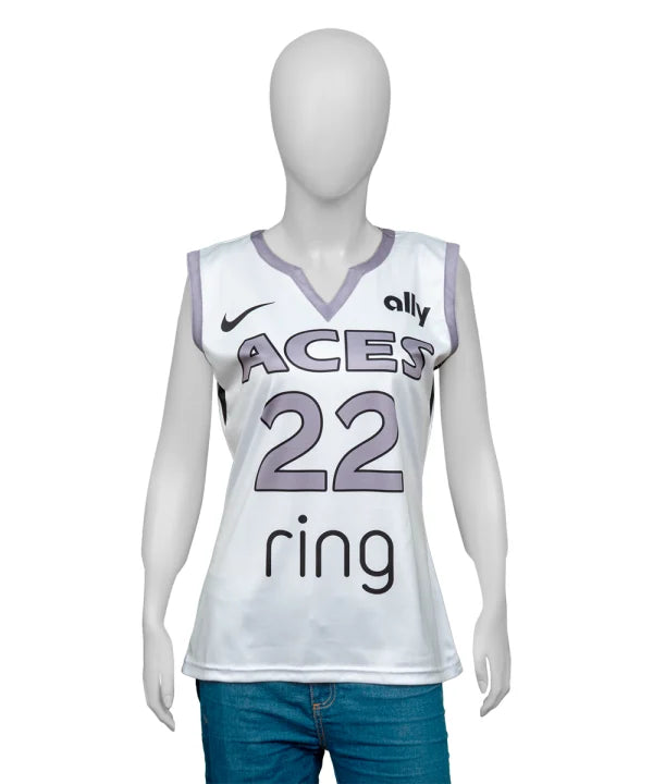 A’ja Wilson Las Vegas Aces White Jersey