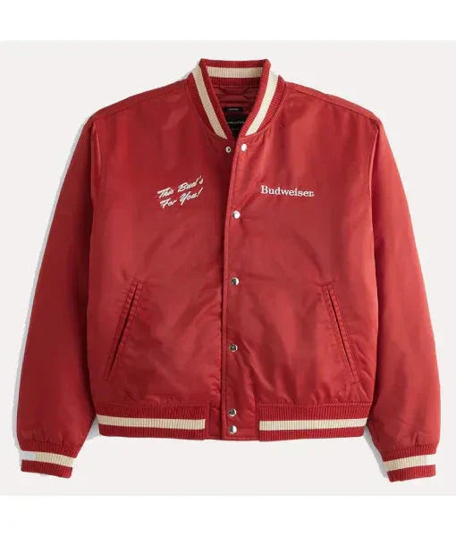 Abercrombie Budweiser Varsity Jacket