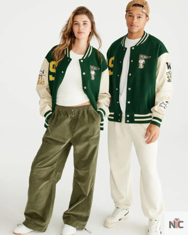 Aéropostale Snoopy Varsity Jacket