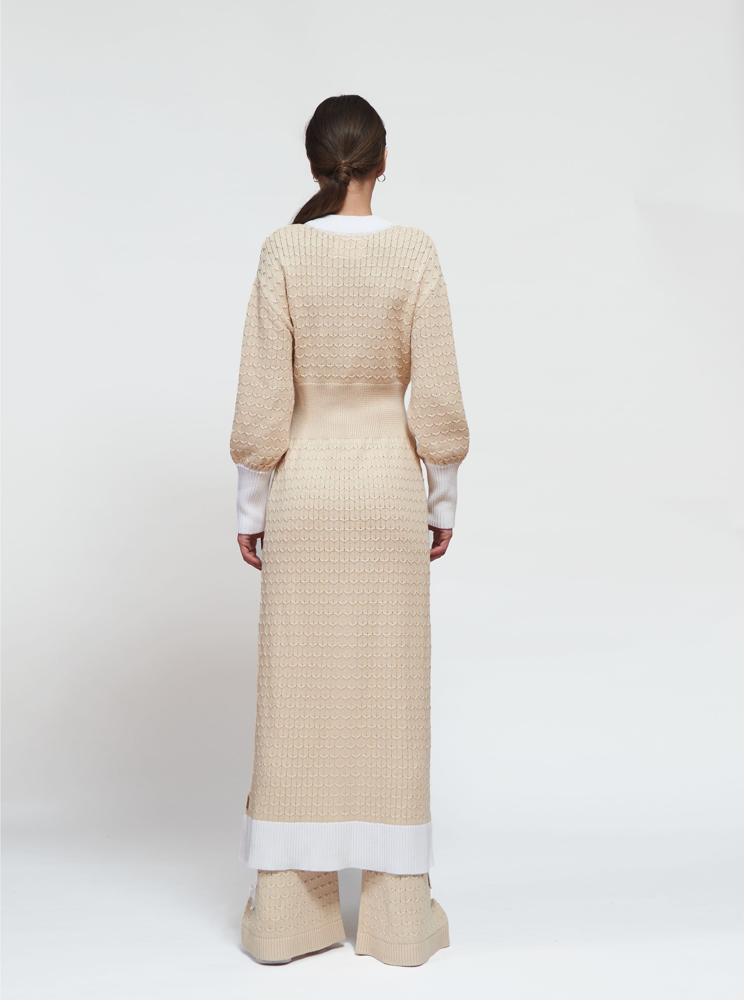 Primakind Alba Knit Long Cardigan And Pants Set