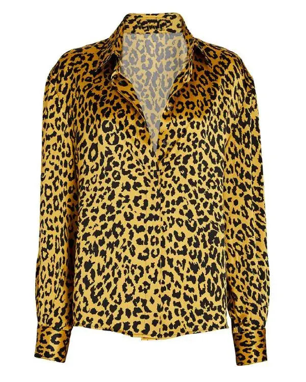 Alls Fair S01 Emerald Greene Animal Printed Blouse