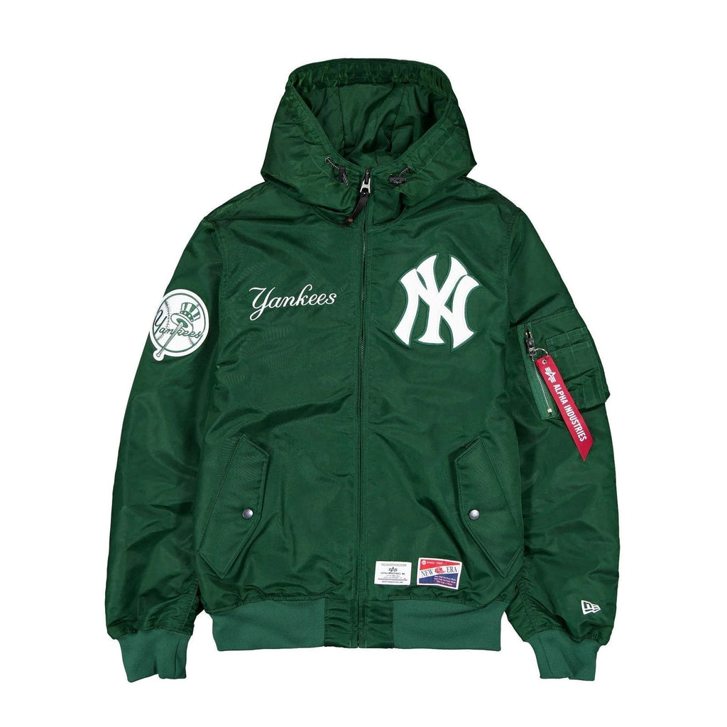 Alpha Industries L-2B Hooded Bomber Jacket Green