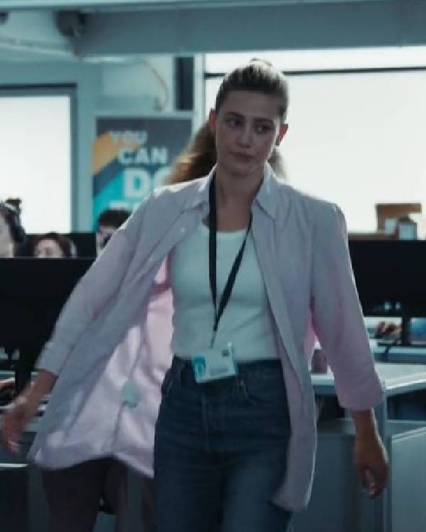 American Sweatshop Lili Reinhart Pink Shirt