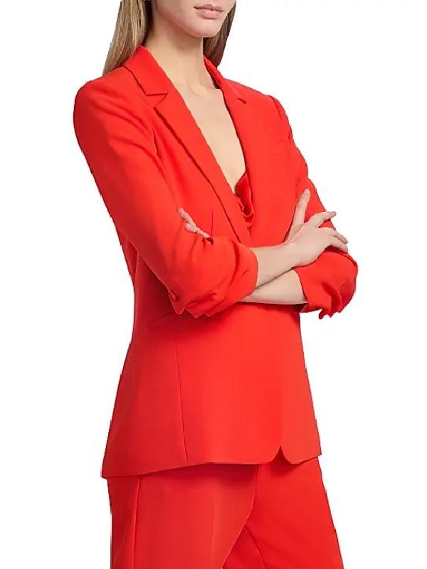 Americas Got Talent S21 Julia Red Ruched Blazer