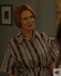 And Just Like That Cynthia Nixon Striped Jumpsuit